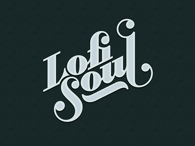 Lofi Soul Logo Revised branding calligraphy curves custom letterforms lettering letters logo type typographic typography