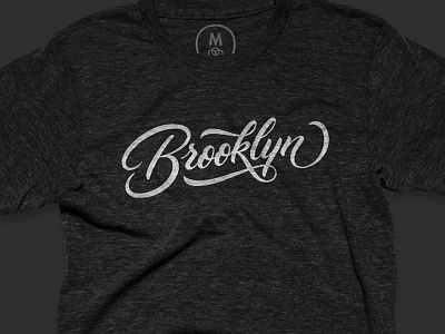 Brooklyn Tee brooklyn calligraphy customtype lettering newyork nyc script tee tshirt type typedesign typography