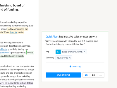 DataFox Signal's - Admin Side crm machine learning sales salesforce sketch web app