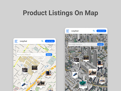 3d products listing on local maps