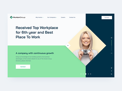 Air conditioners // Main screen business clean company corporate creativity design desktop homepage industrial layout main minimal promo website typography ui ux web website