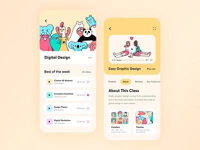 Design Learning Platform App // Concept 2