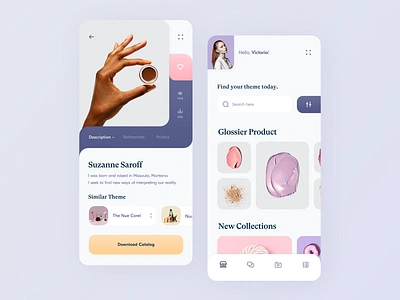 Inspiration App // Product design app app design application clean color creative creativity design gradient inspiration interface ios minimal mobile mobile app mobile design product product design ui ux