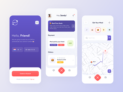 Food Cycle // // Product design Part.1 app design application blacklead clean creative experience food gradient icons interface minimal mobile mobile app mobile ui onboarding product product design smart ui ux