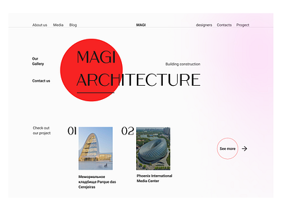 Architectural site architecture beautiful houses beauty branding building buildings design first screen graphic design height landing page skyscrapers structures typography ui ux