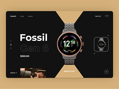 The first screen of the watch store brightly clock collection design expensive fascinatingly first screen flagship illustration landing page location nice ornate soft color typography ui unusual ux web designer wrist watch