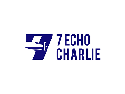7 ECHO CHARLIE brand design icon idea logo mark negative symbol typography vector
