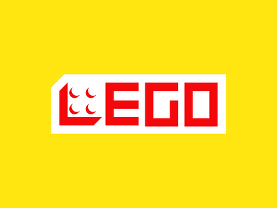 LEGO brand branding creative design idea illustration logo mark negative typography
