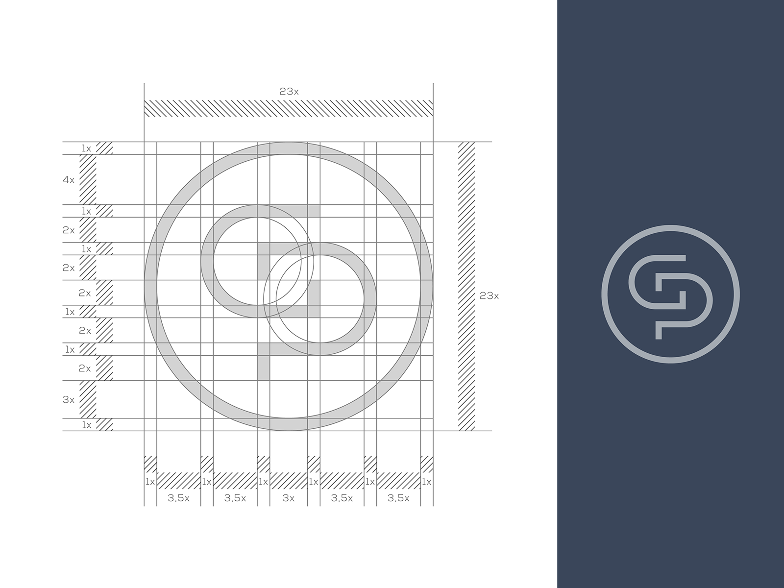 Construction Monogram / Letter : P + G by Piotr Gorczyca on Dribbble