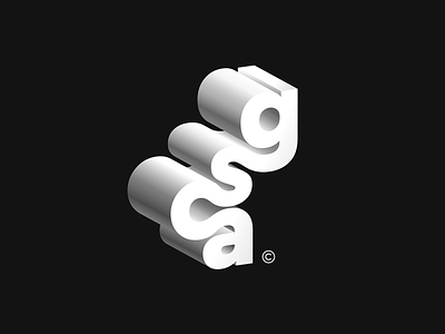 Logo gsca black brand branding creative design idea logo logotype mark typography
