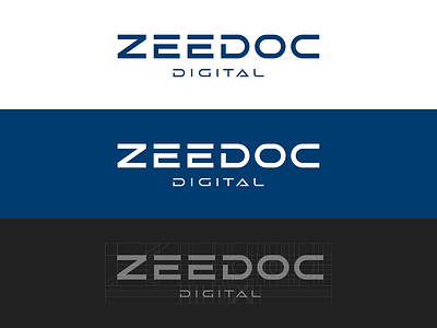 ZEEDOC / Digital brand branding design idea logo logotype mark minimal negative typography