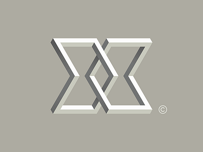 X brand branding creative design idea logo mark minimal symbol typography
