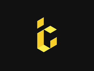 ic black brand branding design idea illustration mark minimal symbol typography