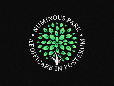 Numinous Park brand branding design icon idea illustration logo mark negative typography