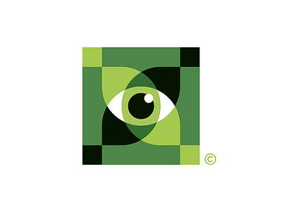 eye brand branding design idea illustration logo mark negative typography ui