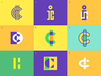 Letter c+i brand branding design idea illustration logo mark negative typography ui