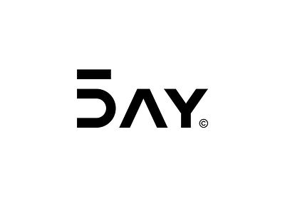 5DAY brand branding design idea illustration logo mark negative typography ui