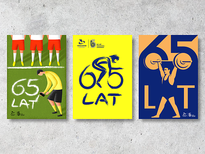 Poster / 65th Anniversary of Totalizator Sportowy brand branding design idea illustration logo mark negative typography ui
