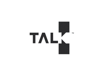 TALK black design discussion double idea mark negative piotrlogo space talk