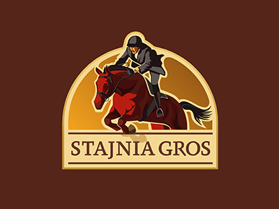 Stable Gros design equestrianism horse logo piotrlogo riding stable
