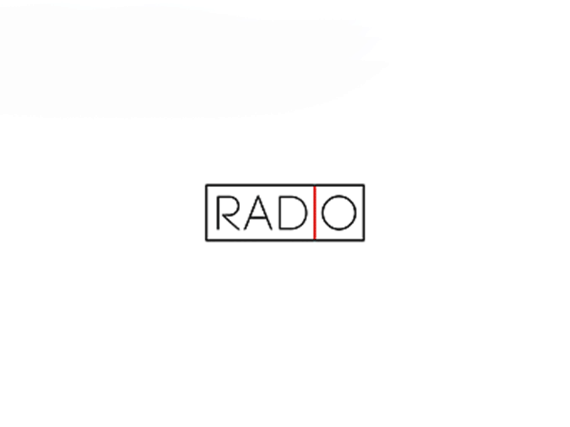 Radio animation black clever creative fm logotype minimal piotrlogo radio red simplistic station