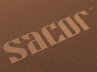 Sacor - Logo Construction branding construction design mark piotrlogo proces sacor type typography