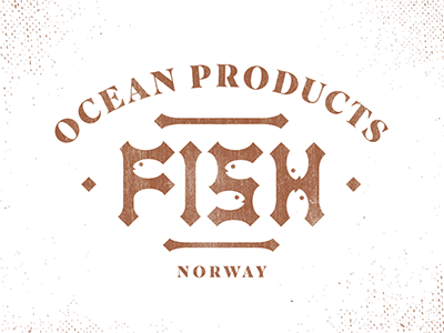 FISH fish idea logotype mark negative norway ocean piotrlogo product salmon shoal space