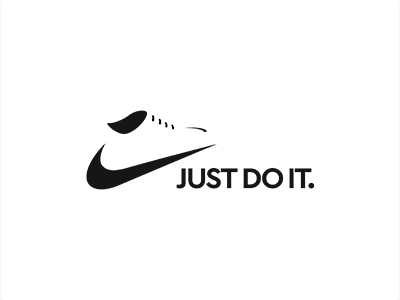 Nike Shoe black design idea logo mark negative nike piotrlogo space