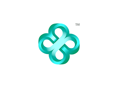 Symbol brand design flower gradients idea logo mark piotr signet symbol
