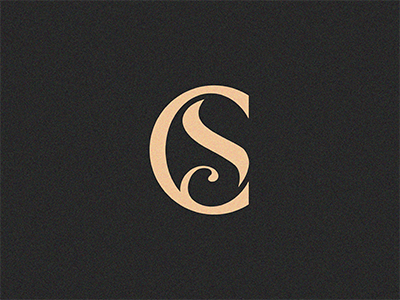 CS black brand cs flower gold icon idea logo mark piotr signet symbol