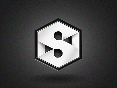 S- Logo Silva black cube design developer idea logo mark piotr piotrlogo signet symbol