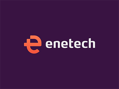 enetech brand branding energy idea logo mark minimal symbol technology