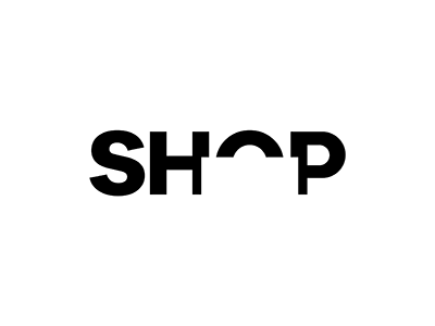 Shop consumption design idea logo mark minimal negative people shop shopping simple space