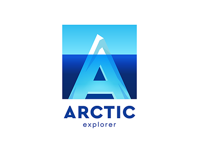 Arctic Explorer arctic brand design explore idea logo sign travel typography