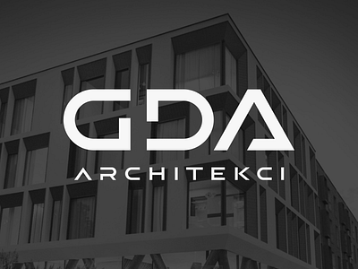 GDA Architects black brand branding construction creative design flat geometry icon idea letter logo logotype mark minimal negative space symbol typography vector