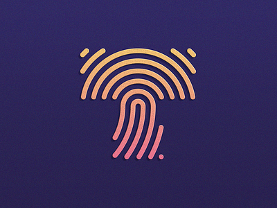 Tapp / App , Inspitation : Letter ''T'' +  Fingerprint