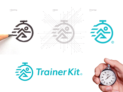 Trainer Kit / App for Trainers brand branding design idea logo mark symbol