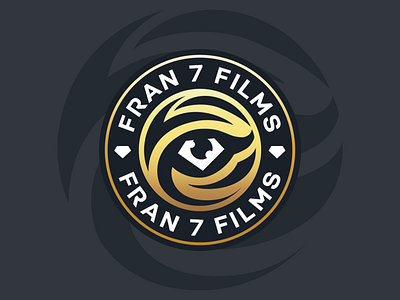 FRAN 7 FILMS black brand branding design idea logo mark negative symbol typography