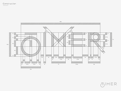 Construction / TIMER brand branding design icon idea logo mark symbol typography vector