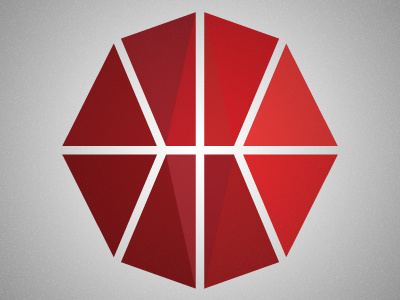 Basketball basketball geometric logo red