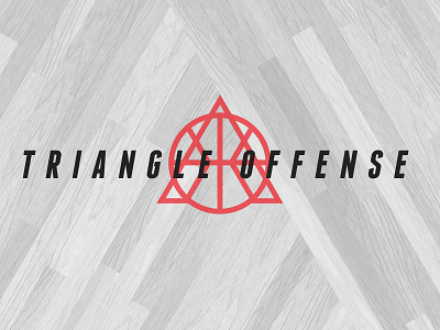 Triangle Offense basketball logo