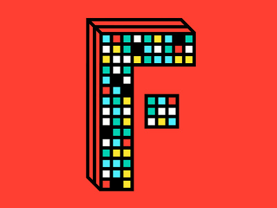 F in Assembly graphic design illustration lettering typography