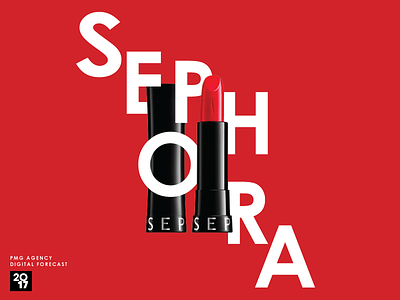 Sephora graphic design photo collage sephora typography