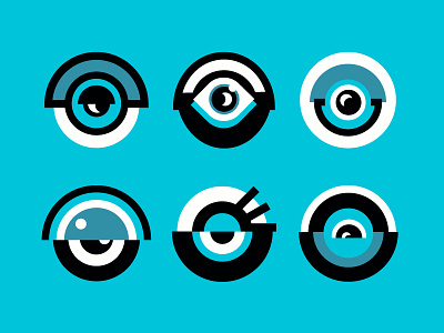 Circular Eyes Study abstract assembly assemblyapp blue circles eyes geometric geometry illustration