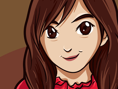 cute cartoon portrait