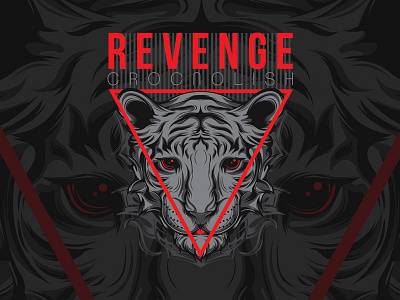 Revenge Crocnolish buy cloth design illustration ornament quality t shirt design tiger vector