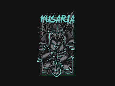 Husaria apparel clothing creative market design husaria knight illustration t shirt design vector warior series