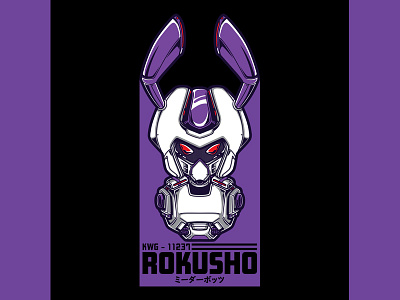 Rokusho Fanart anime custom fanart illustration mecha medabot project rokusho vector