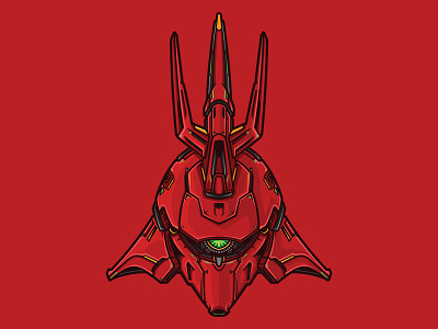 Gundam Sazabi anime apparel fanart gundam illustration merch sazabi vector