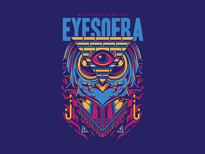 Eyes of Ra apparel clothing custom design egyptian illustration owl project streetart t shirt design tees urban